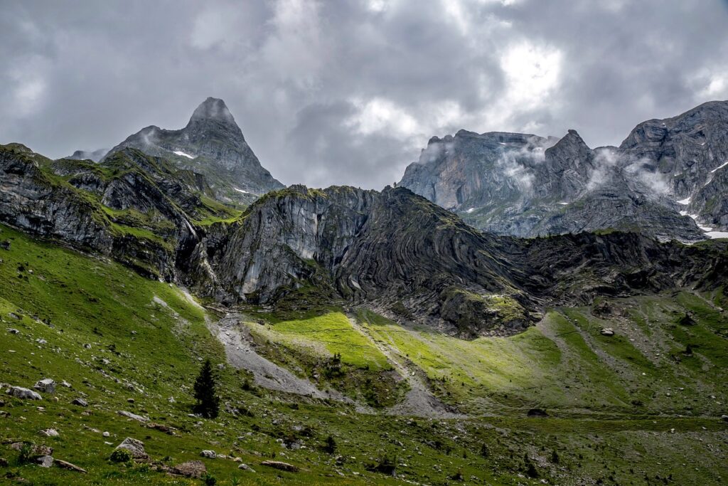 mountains, alps, landscape